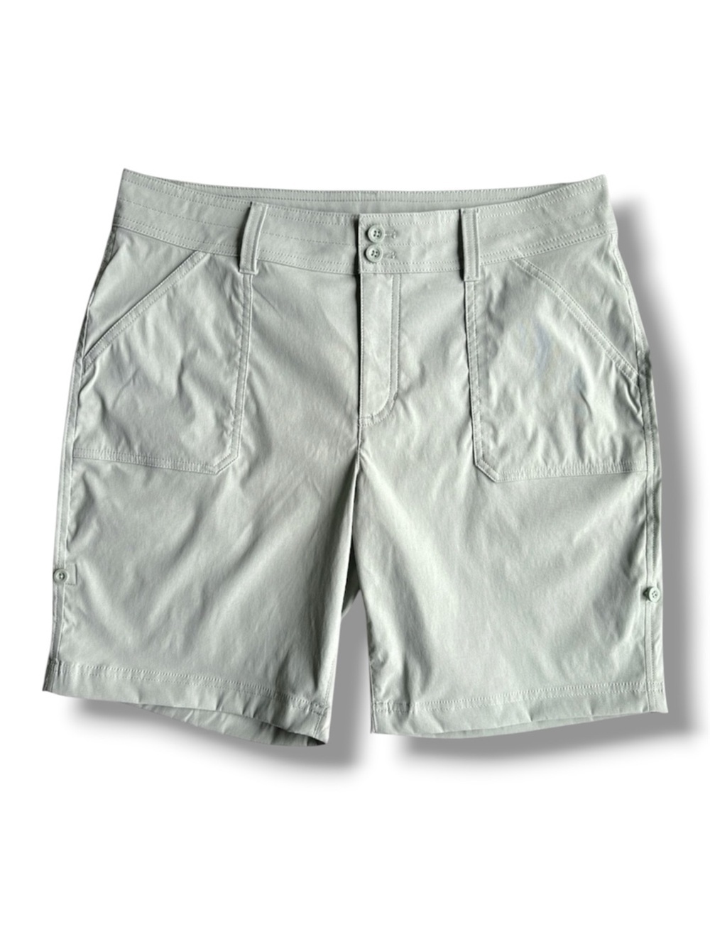 Eddie Bauer Rolled Hem Bermuda Shorts Sage Green Size 12